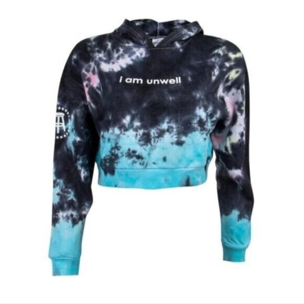 Barstool Sports Tie Dye Sweatshirt Crop Top  Hoodie Women’s Size 2X NEW